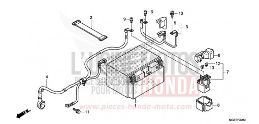 BATTERIE VFR1200FF de 2015